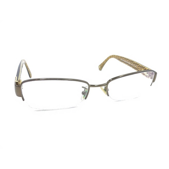 Coach Cecily HC 5027B 9094 Dark Brown Tortoise Half Eyeglasses Frames 52-17 135 - Picture 1 of 12